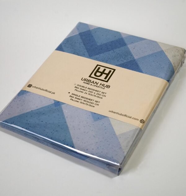 Soft Blue Checkered Elegance