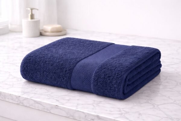 Towel Soft Fabric Blue
