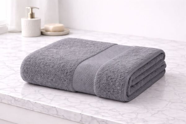 Towel Soft Fabric Gray