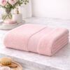 bath-pink Towel Soft Fabric Pink
