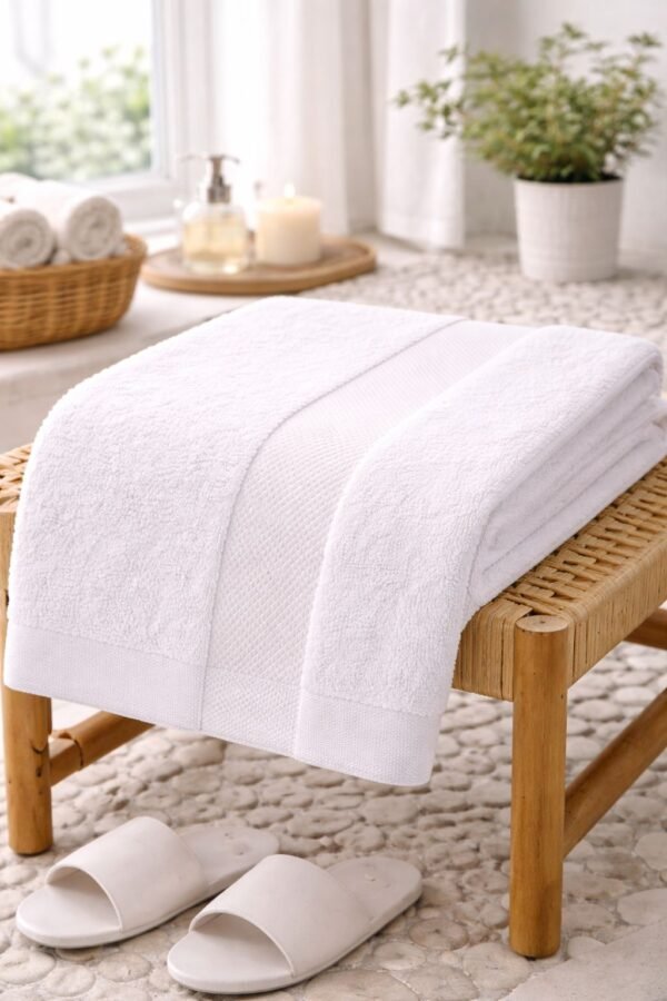 Towel Soft Fabric White