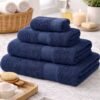 Towel Soft Fabric Blue
