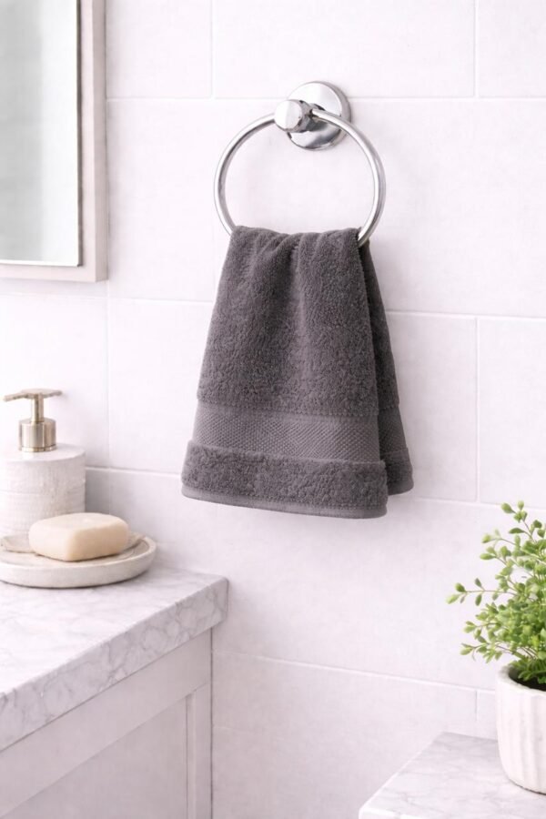 Towel Soft Fabric Gray