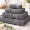 Towel Soft Fabric Gray