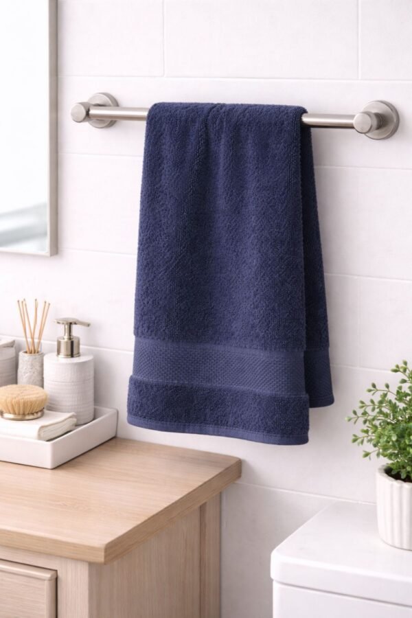 Towel Soft Fabric Blue