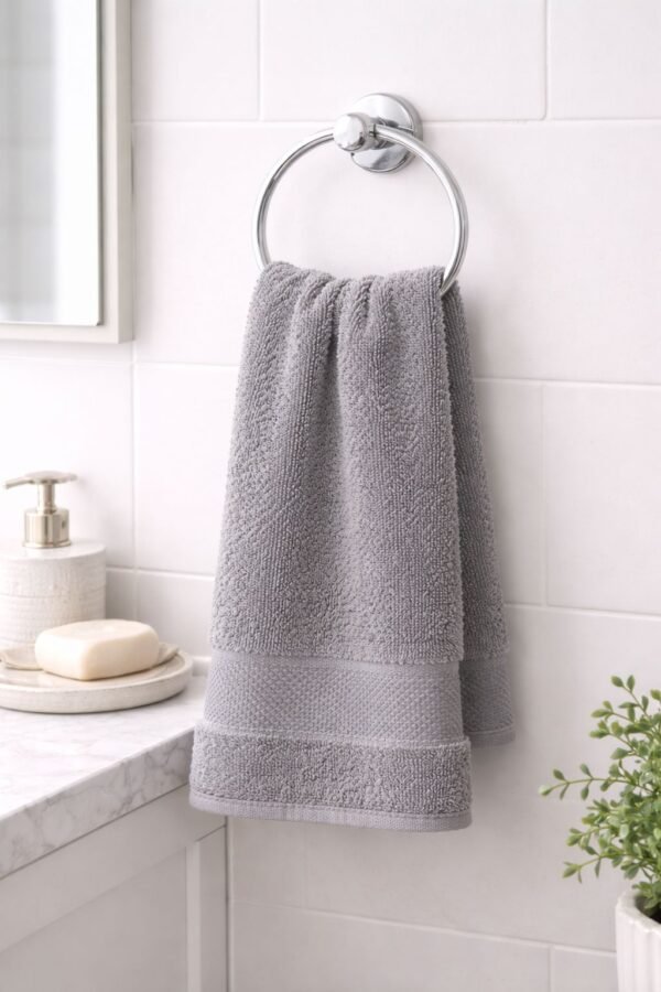 Towel Soft Fabric Gray