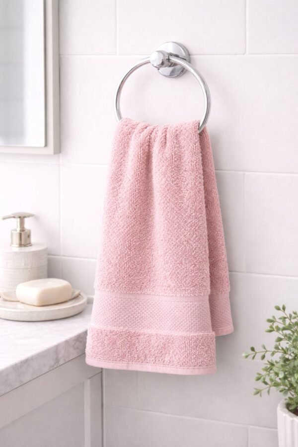 hand-pink Towel Soft Fabric Pink