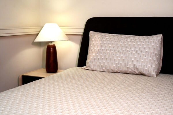 Ivory Textura Single Bedsheet Brown