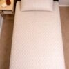 Ivory Textura Single Bedsheet Brown