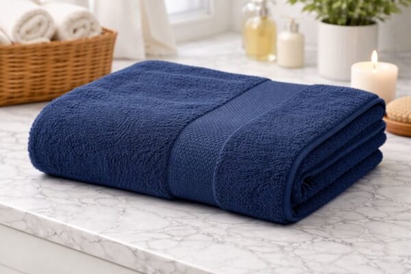 Towel Soft Fabric Blue