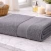 Towel Soft Fabric Gray