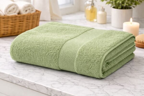 Towel Soft Fabric Light Green