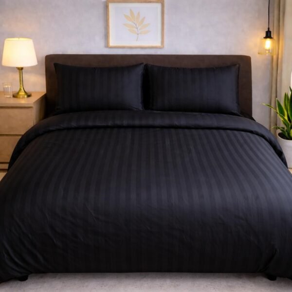 Double bed lining (striped) bedsheet