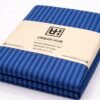 Double bed lining (striped) bedsheet Blue