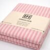 Double bed lining (striped) bedsheet pink