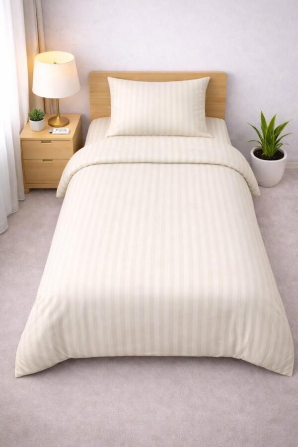 Single bed lining (striped) bedsheet