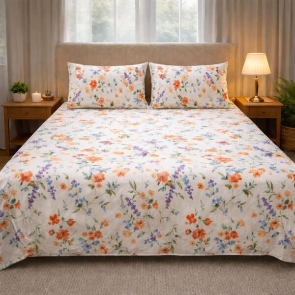 Spring Bloom Double Bedsheet Set